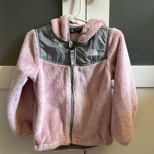 Toddler girl North Face Full zip fleece jacket